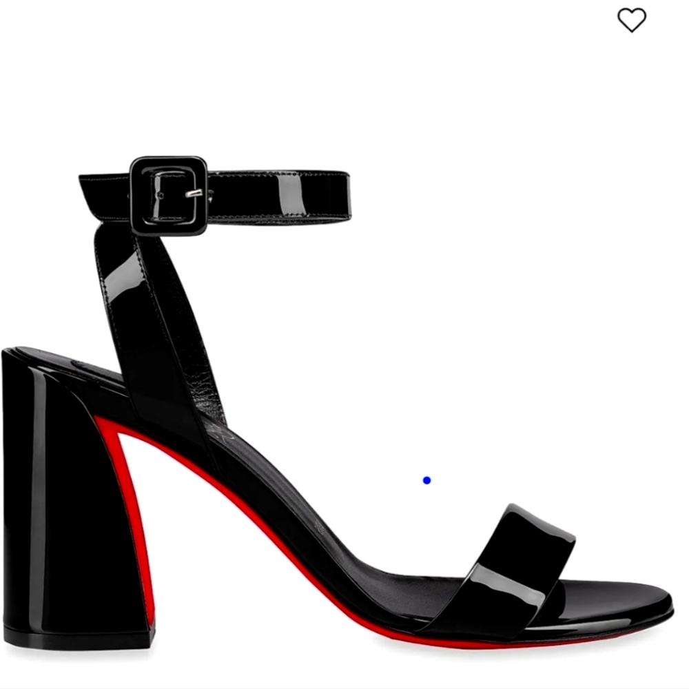 Christian Louboutin Miss Sabrina Black and Red Women's Heels